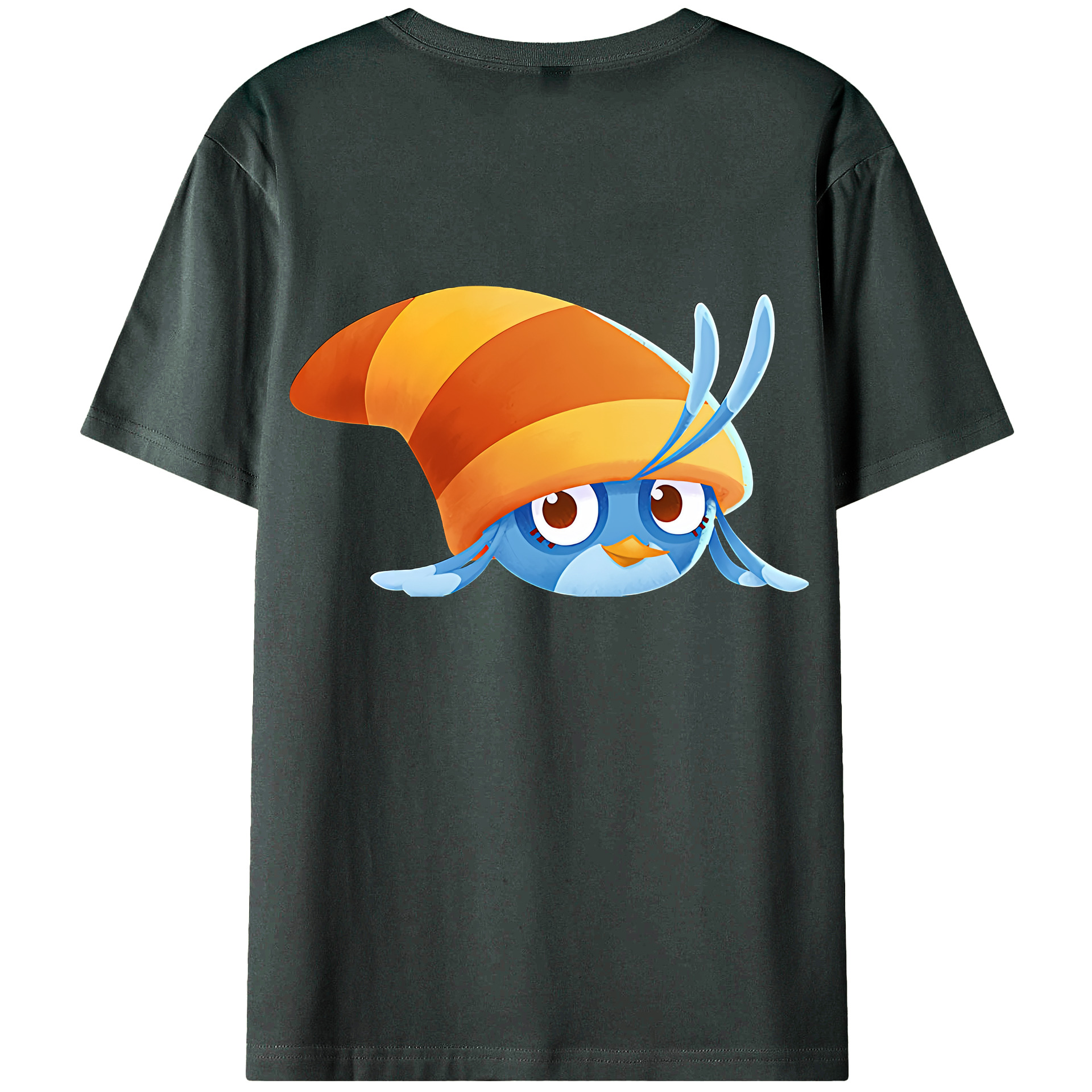 （画像用） Angry Birds アングリーバード 綿100％ メンズ半袖Tシャツ（バックプリント） 通気性